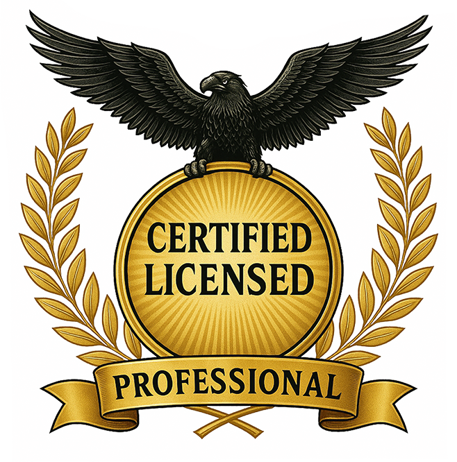 Certified Licensed badge